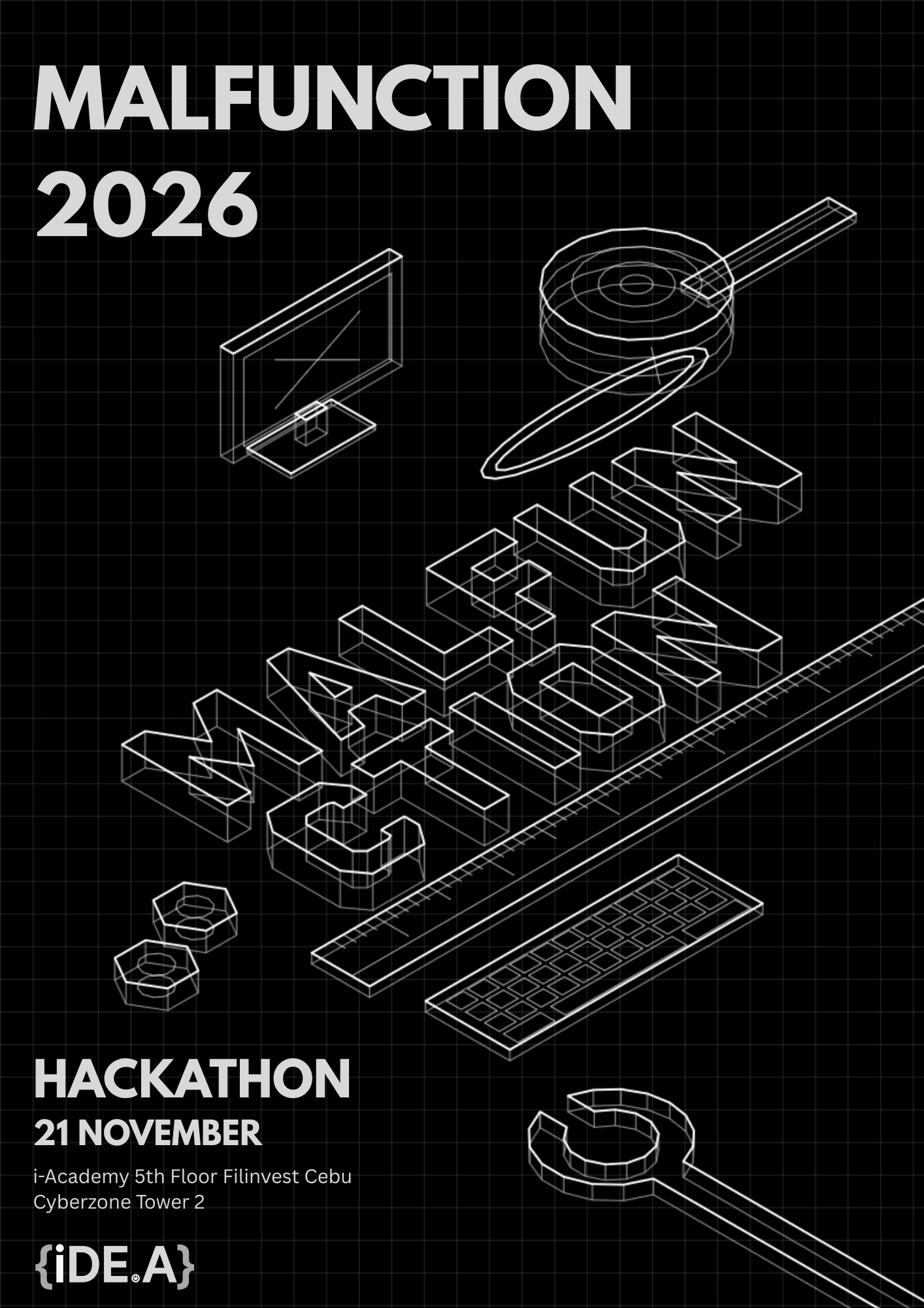 MALFUNCTION 2026 hackathon poster